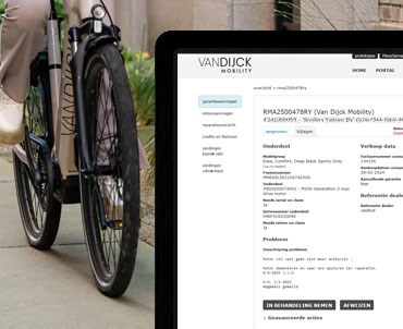 Dealerportaal VanDijck Mobility