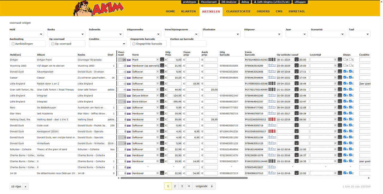 Artikelenbeheer in Flexxware